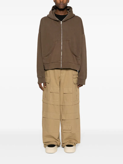 Organic-Cotton Zipped Hoodie