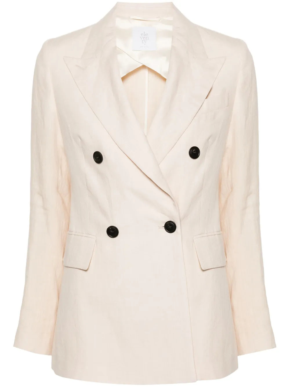 Double-Breasted Linen Blazer
