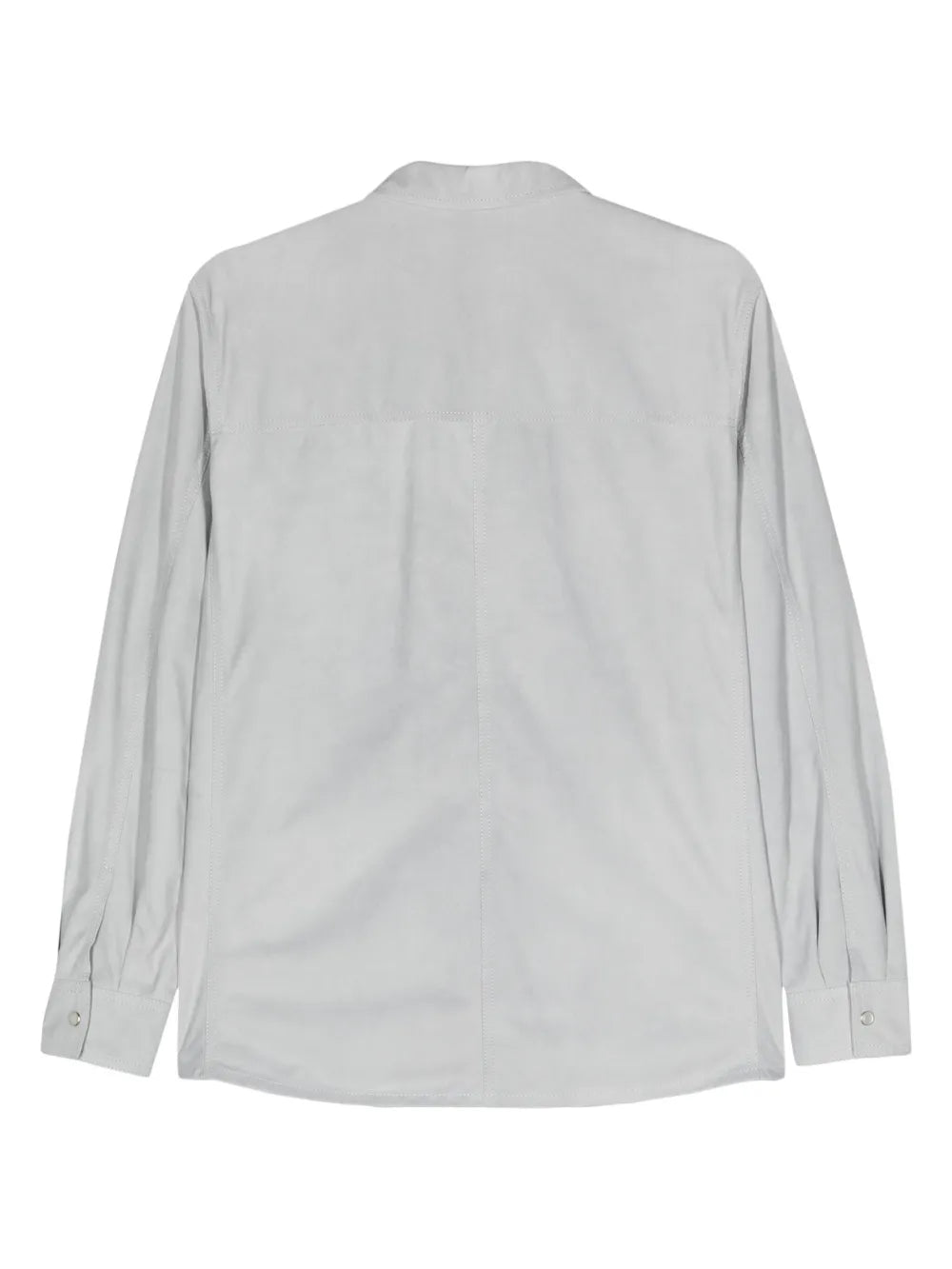 Press-Stud Suede Shirt