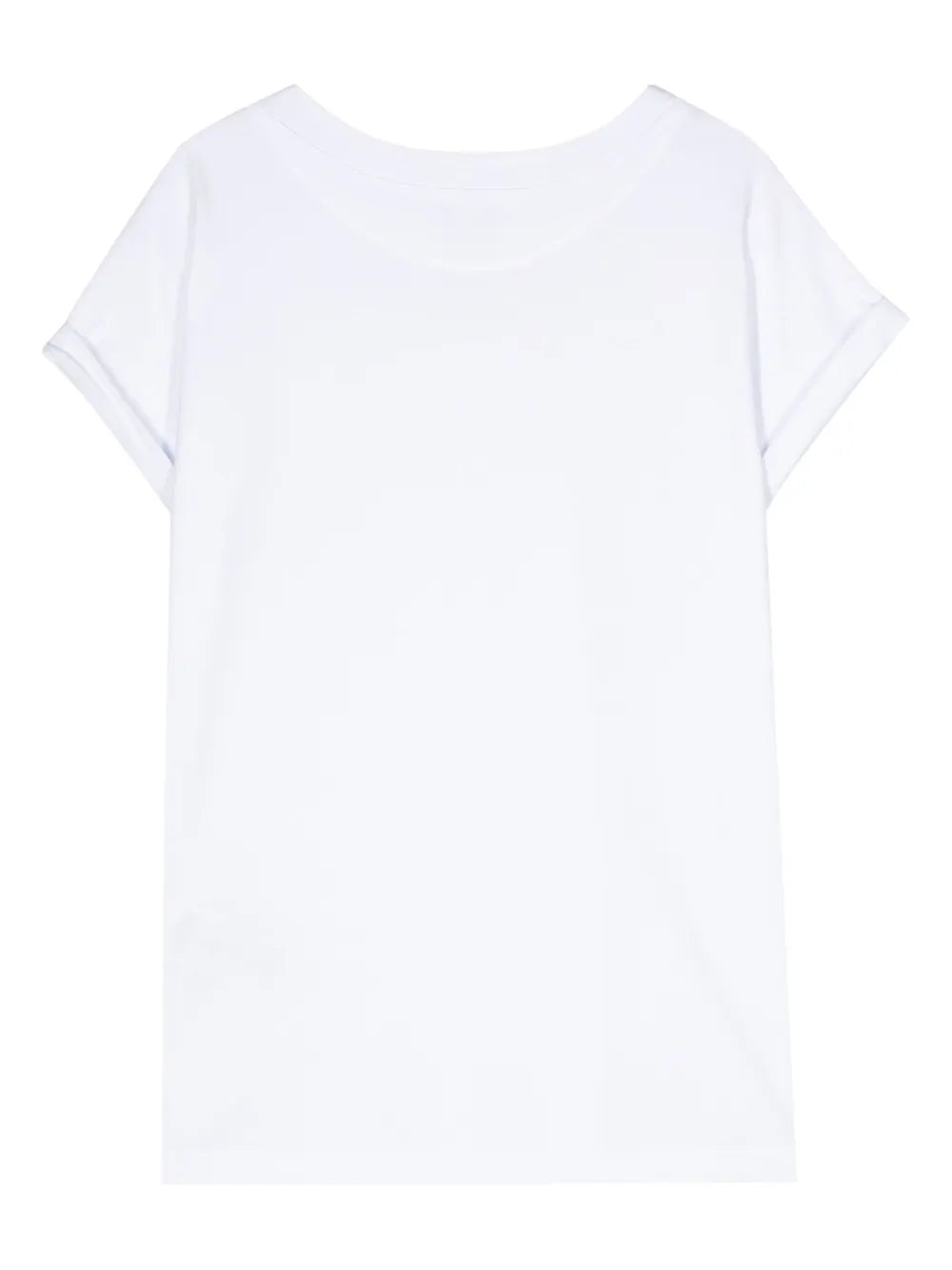 Sound-Neck Cotton T-Shirt