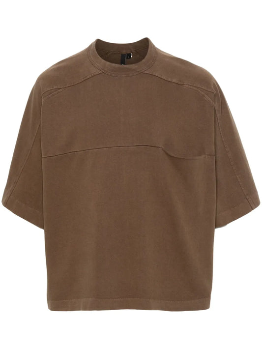 Panelled Organic-Cotton T-Shirt