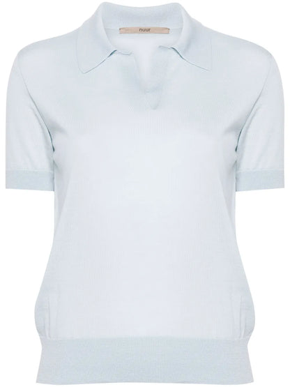 Polo-Collar Merino-Wool T-Shirt