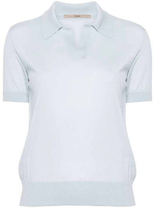 Polo-Collar Merino-Wool T-Shirt
