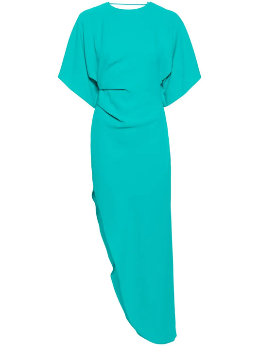 The Savita Asymmetric Midi Dress