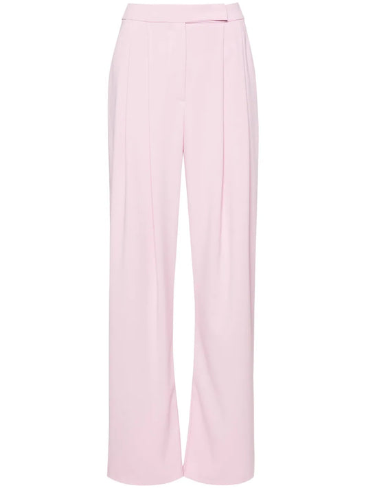 Wide-Leg Crepe Trousers