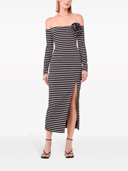 Miriam Floral-Appliqué Dress