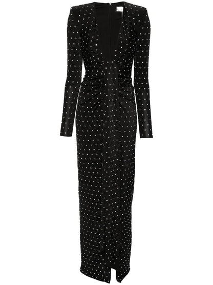 Crystal-Embellished Maxi Dress