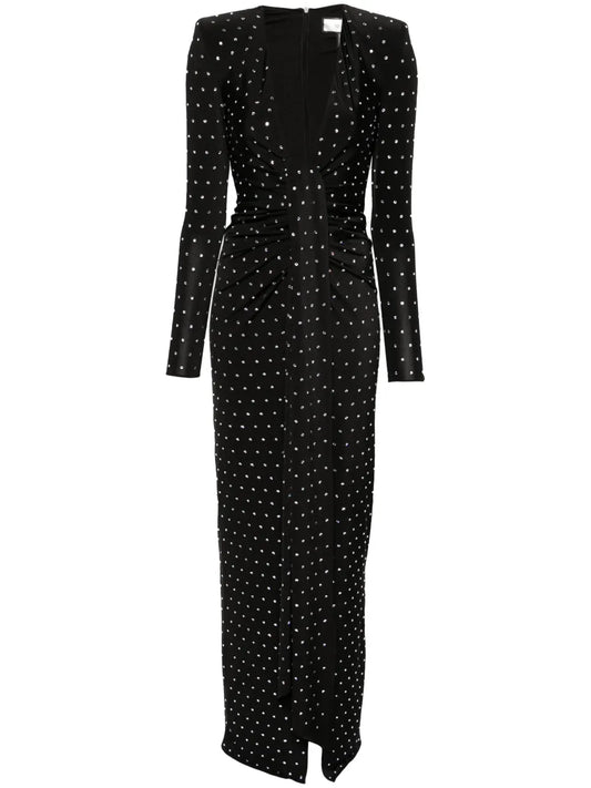 Crystal-Embellished Maxi Dress