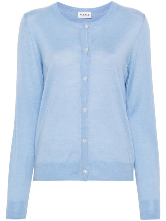 Crew-Neck Cardigan