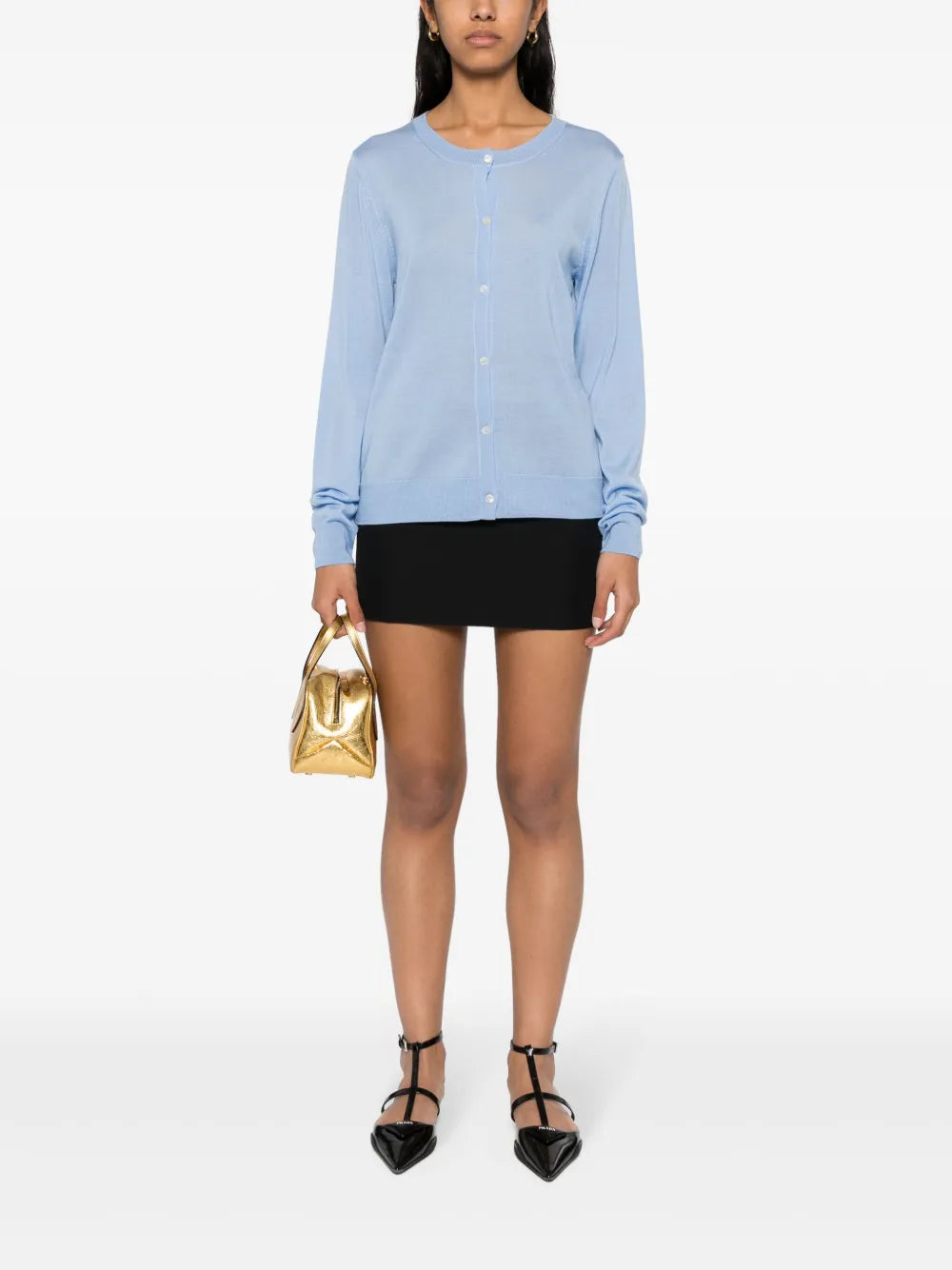 Crew-Neck Cardigan