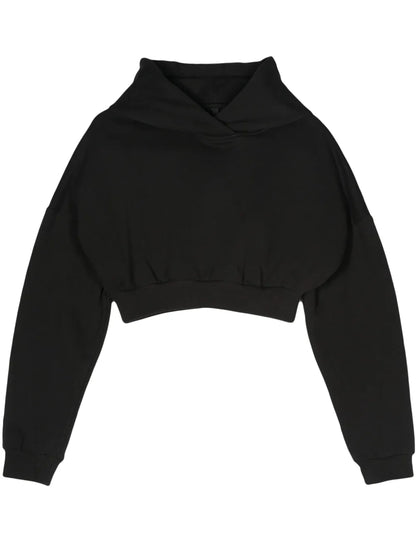Organic-Cotton Cropped Hoodie