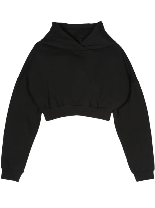 Organic-Cotton Cropped Hoodie
