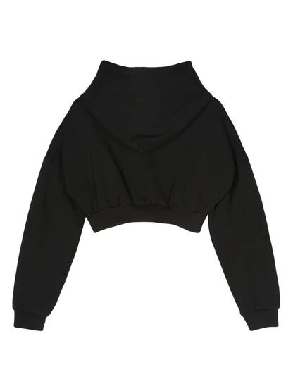Organic-Cotton Cropped Hoodie