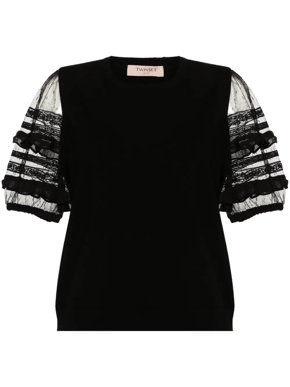 Logo-Plaque Knitted Top