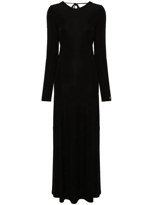 Logo-Plaque Dress