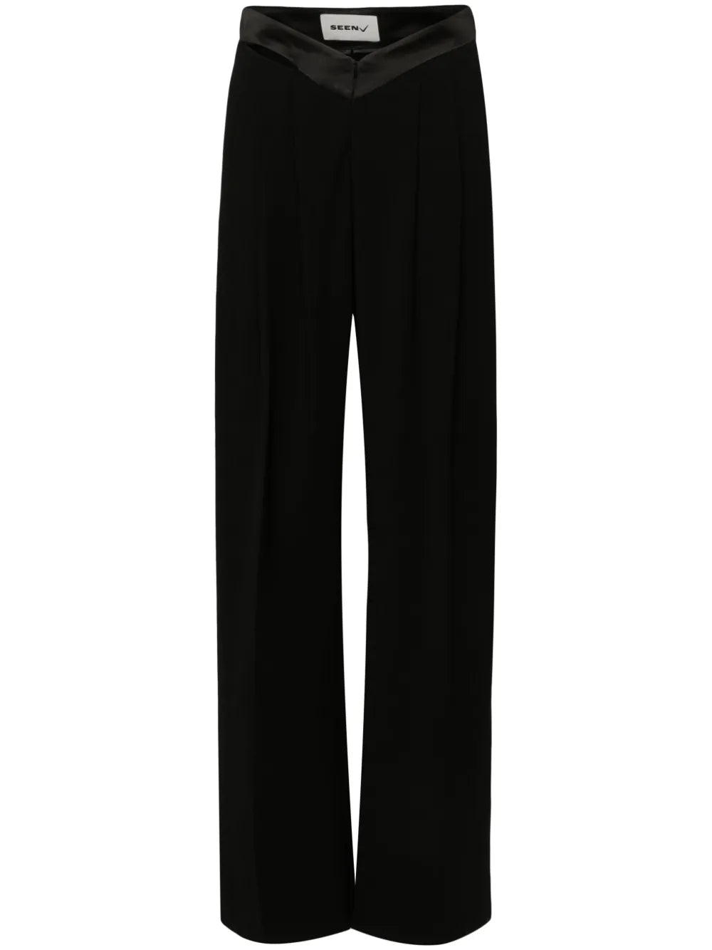 Slit-Detailing Tailored Trousers