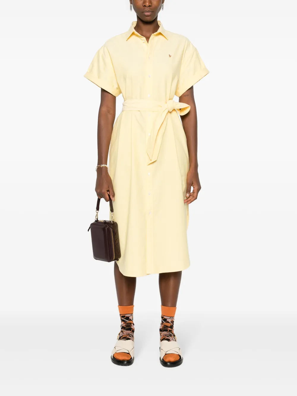 Polo Pony-Embroidered Shirt Dress