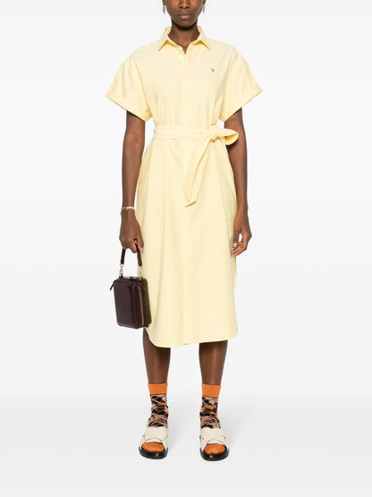 Polo Pony-Embroidered Shirt Dress
