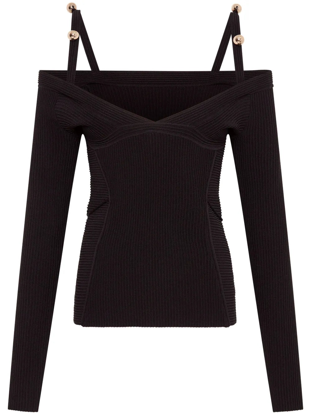 Leah Cold-Shoulder Knitted Top