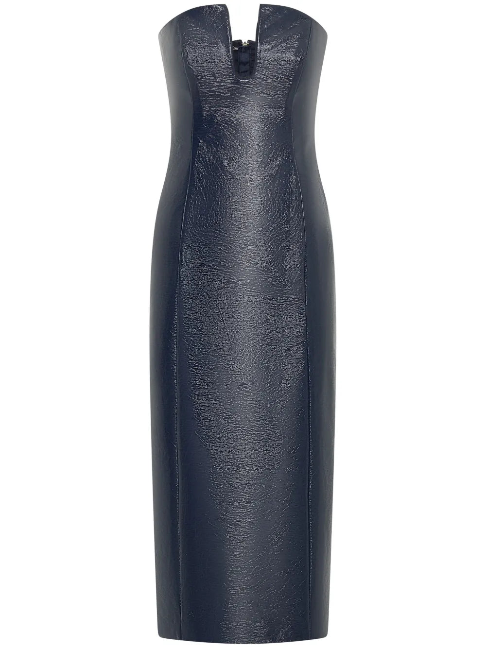 Katherine Faux-Leather Midi Dress