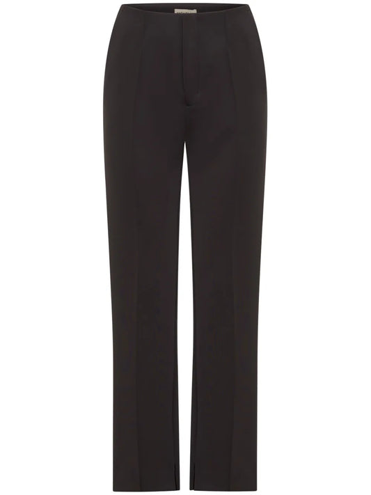 Lillianna Straight-Leg Pleated Trousers