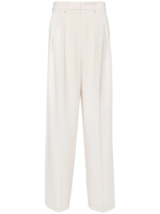 Pleat-Detail Palazzo Pants