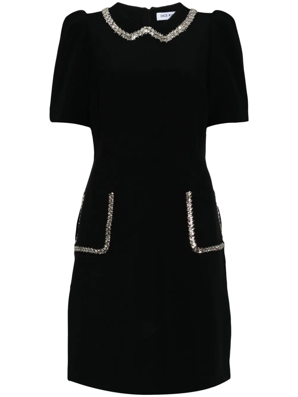 Crystal-Embellished Mini Dress