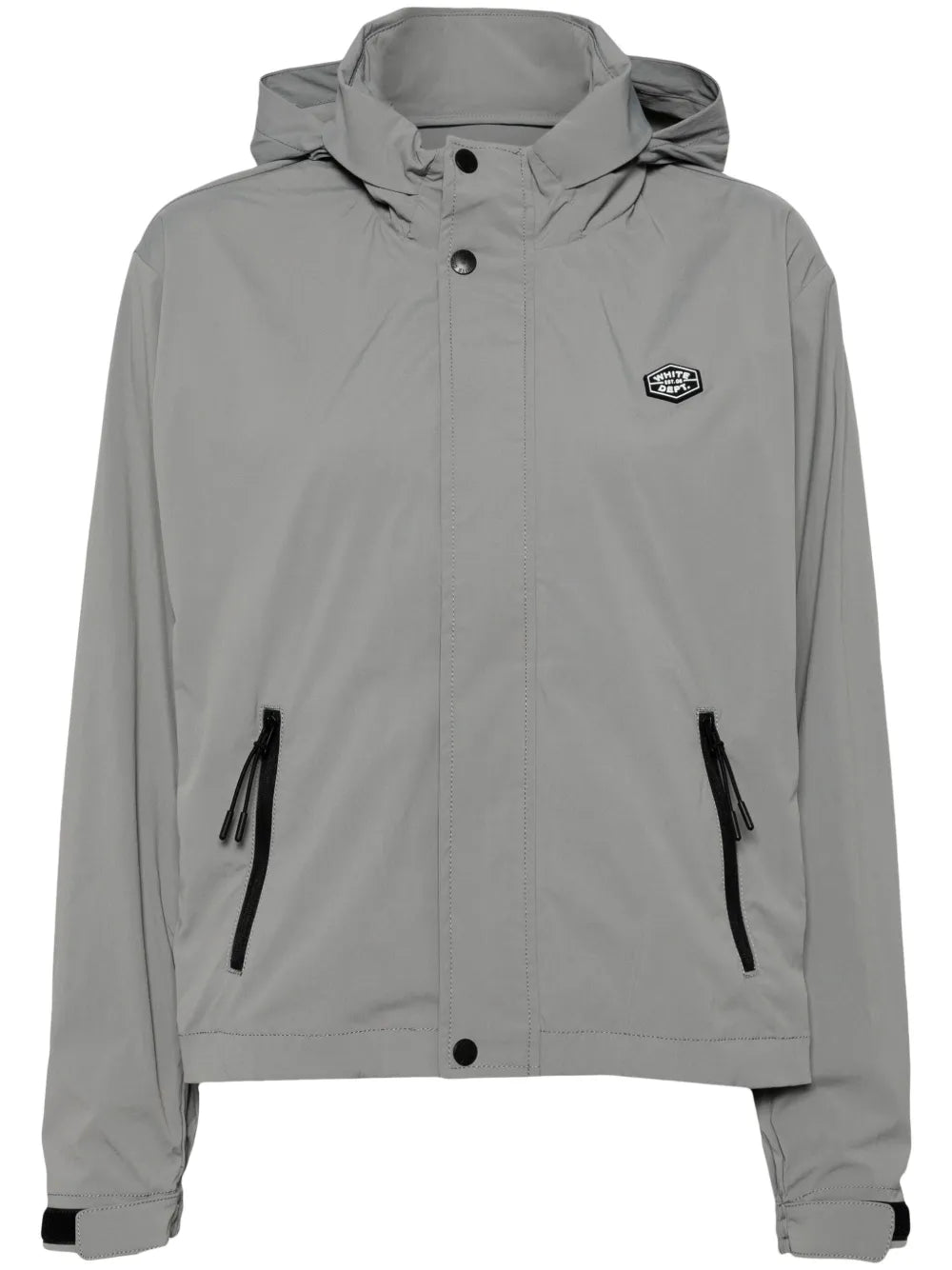 Logo-Appliqué Hooded Windbreaker