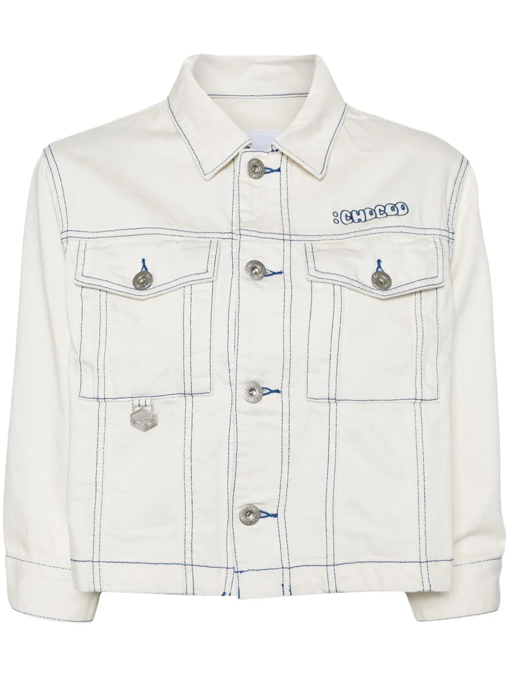Logo-Embroidered Denim Jacket