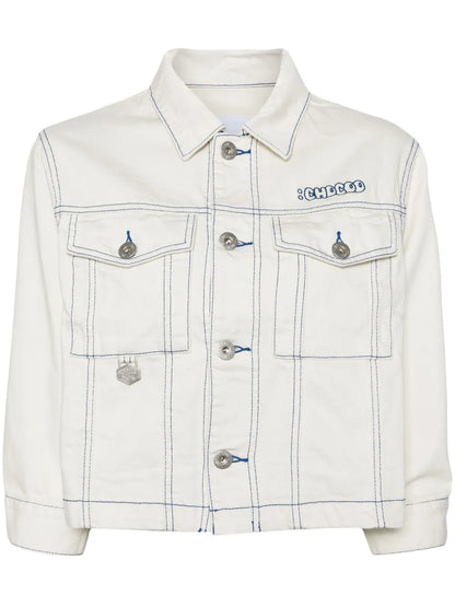 Logo-Embroidered Denim Jacket