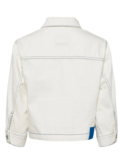 Logo-Embroidered Denim Jacket