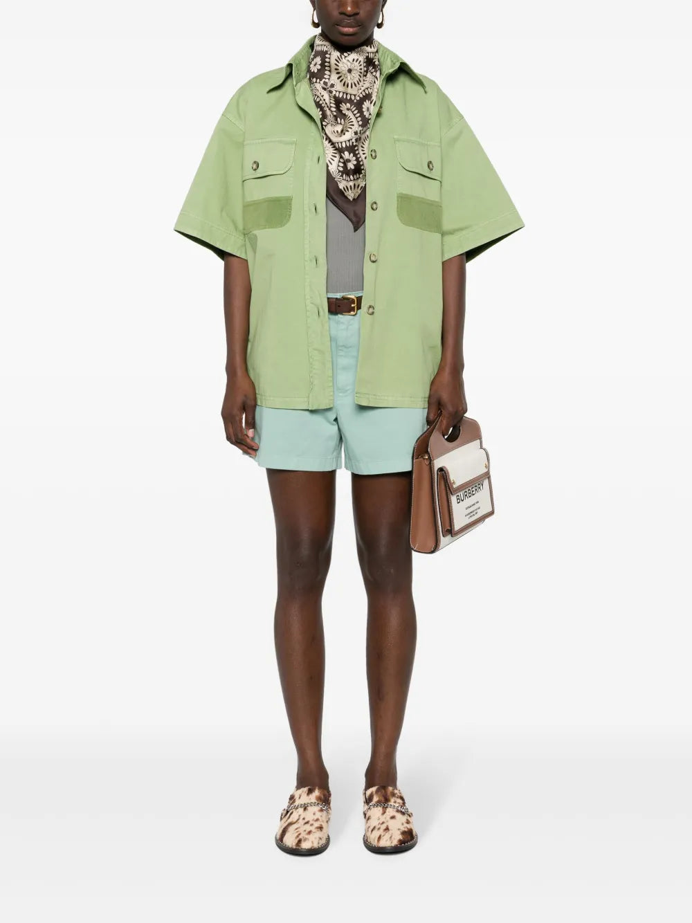 Logo-Embroidered Cotton Shorts