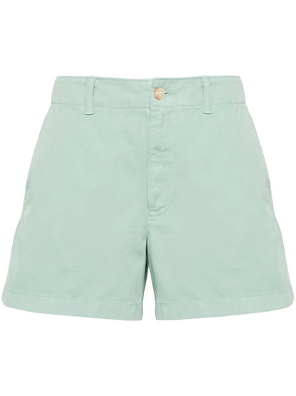 Logo-Embroidered Cotton Shorts