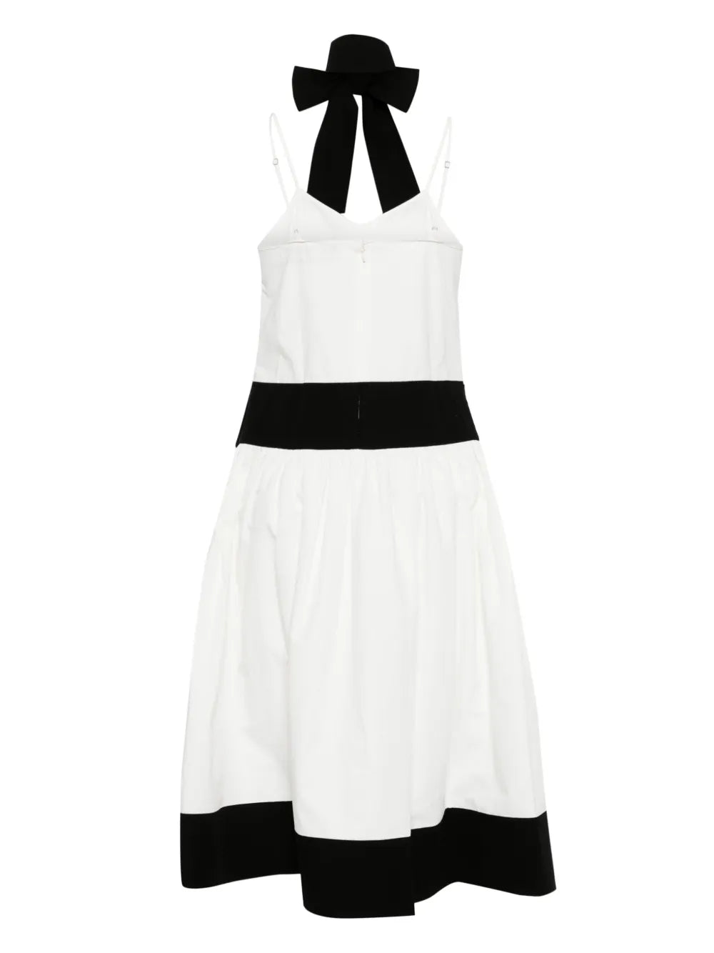 Scarf Cotton-Linen Midi Dress