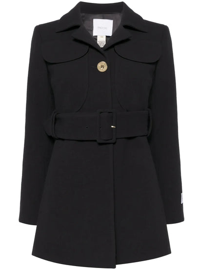 Belted Virgin-Wool Coat