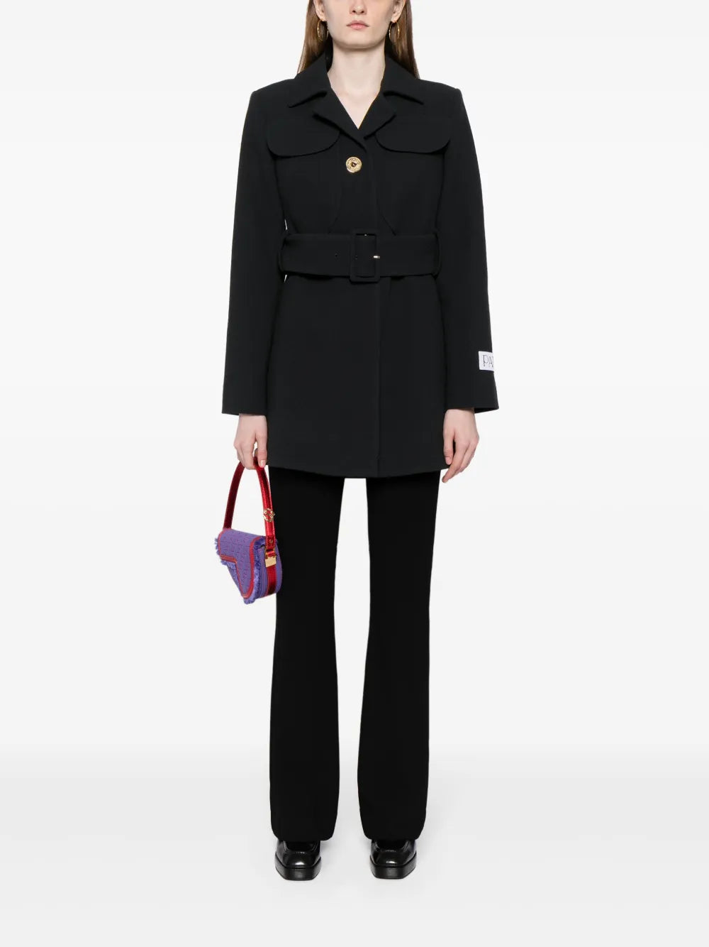 Belted Virgin-Wool Coat