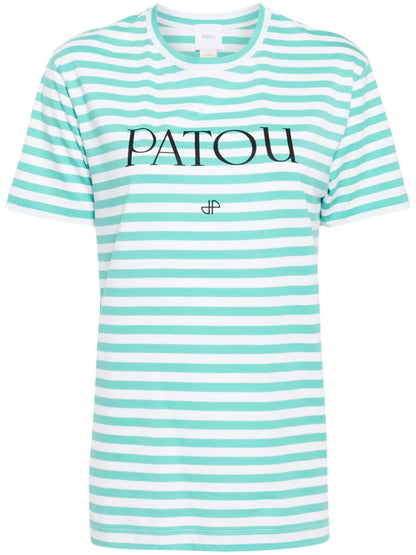 Striped Logo-Print T-Shirt
