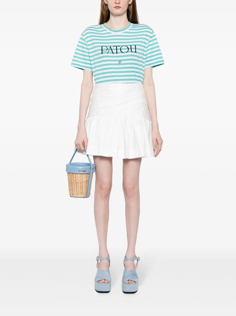 Striped Logo-Print T-Shirt