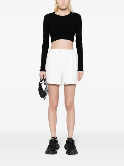 Drawstring-Waist Cotton Shorts