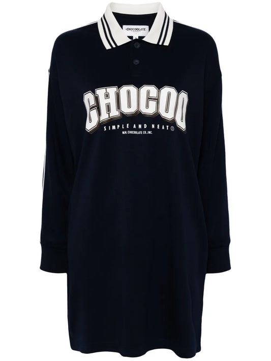 Logo-Print Sweatshirt Dress