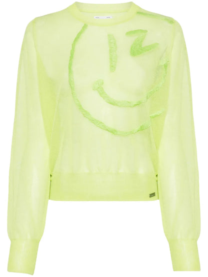 Motif-Embroidered Jumper