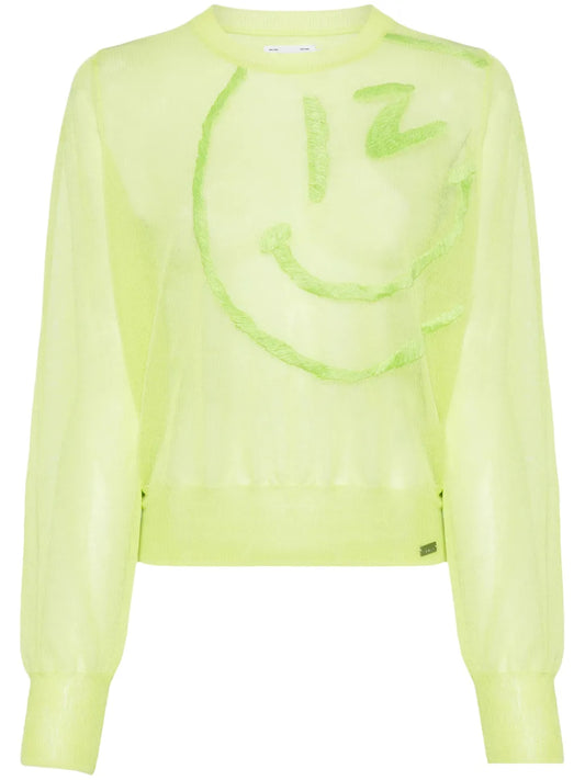 Motif-Embroidered Jumper