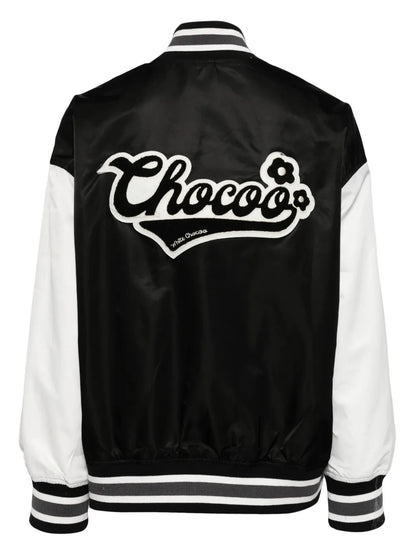 Logo-Appliqué Bomber Jacket