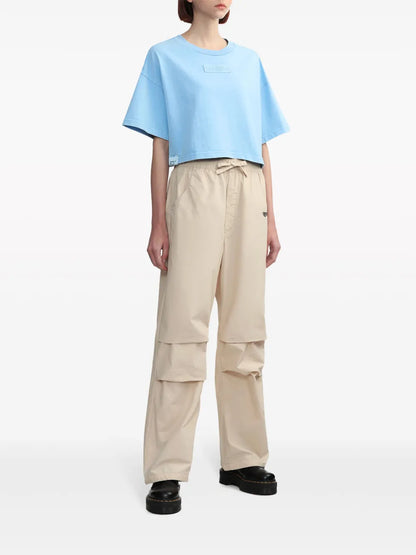Drawstring-Waist Cotton Trousers