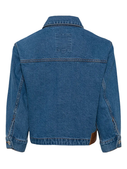 Logo-Embroidered Denim Jacket