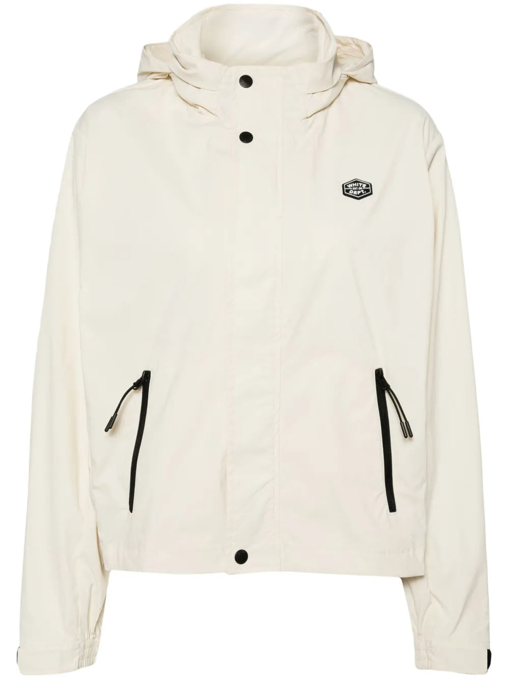 Logo-Appliqué Hooded Windbreaker