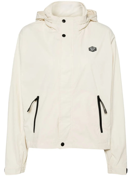Logo-Appliqué Hooded Windbreaker