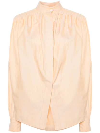 Pleated Cotton Shirt