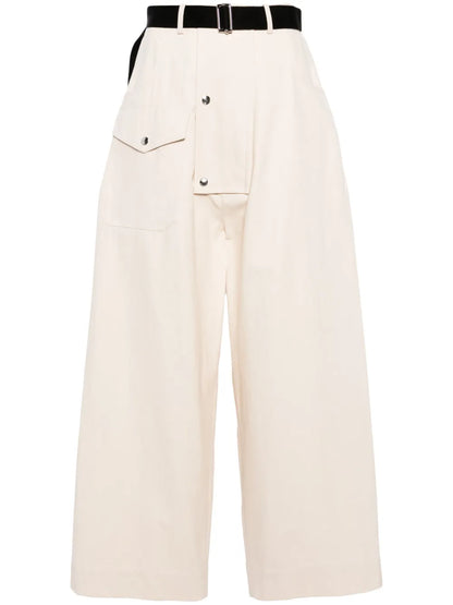 High-Waist Wide-Leg Trousers