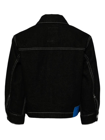 Logo-Embroidered Denim Jacket